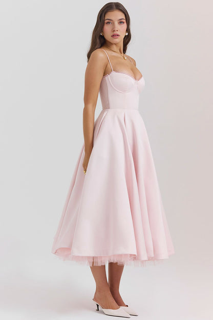 Retro Abendkleid mit Petticoat Retro Abendkleid mit Petticoat Rosa Chic 