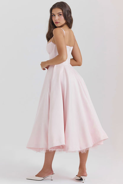 Retro Abendkleid mit Petticoat Retro Abendkleid mit Petticoat Rosa Chic 